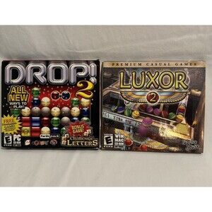 Drop! 2 (Sealed) & Luxor 2 (Windows 98-XP) - Complete